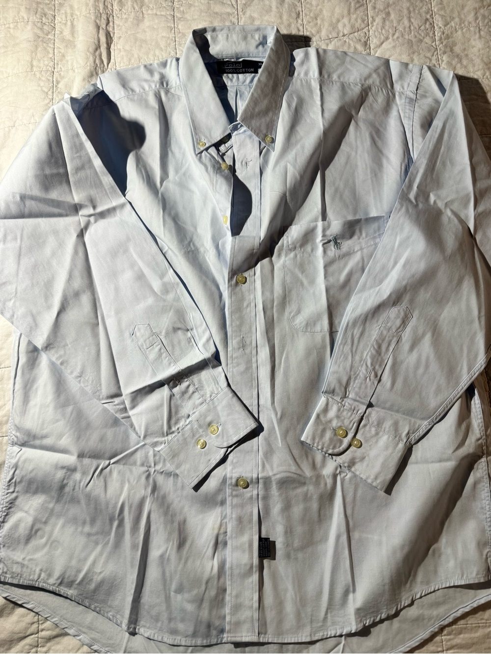 Polo by Ralph Lauren Pale Blue Button-Down Dress Shirt